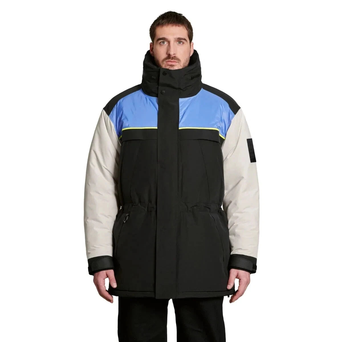 Ski-Doo x Kanuk Acer Insulated Jacket — Men’s (White/Black/Blue) • Premium Winter Performance