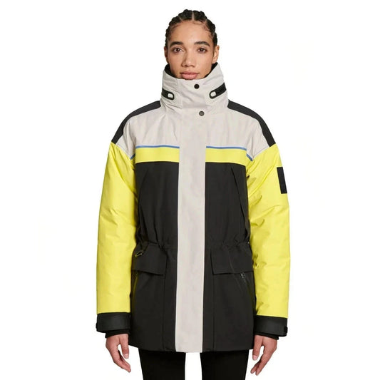 Ski-Doo x Kanuk Typha Insulated Jacket — Women’s (White/Black/Yellow) • Premium Winter Performance